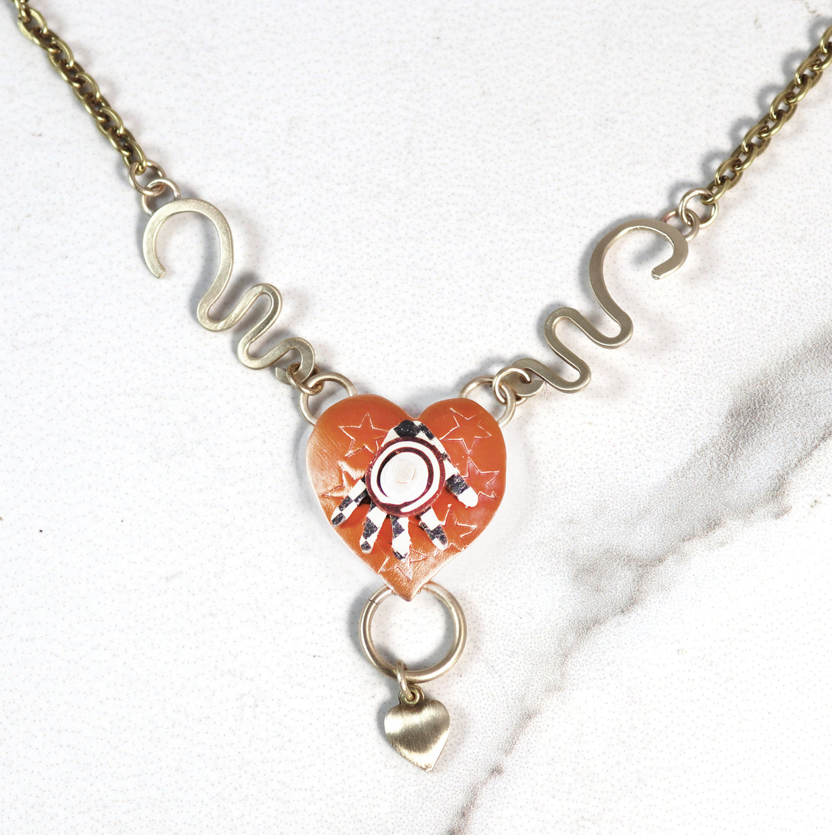Splash of Delight Necklace Sterling Silver, Brass, & Polymer - Whitney Designs Ltd