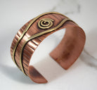 Greek Sea Motif Cuff Bracelet Copper and Brass - Whitney Designs Ltd