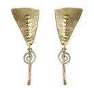 Sterling Markings Earrings with Spirals and Brass - Whitney Designs Ltd