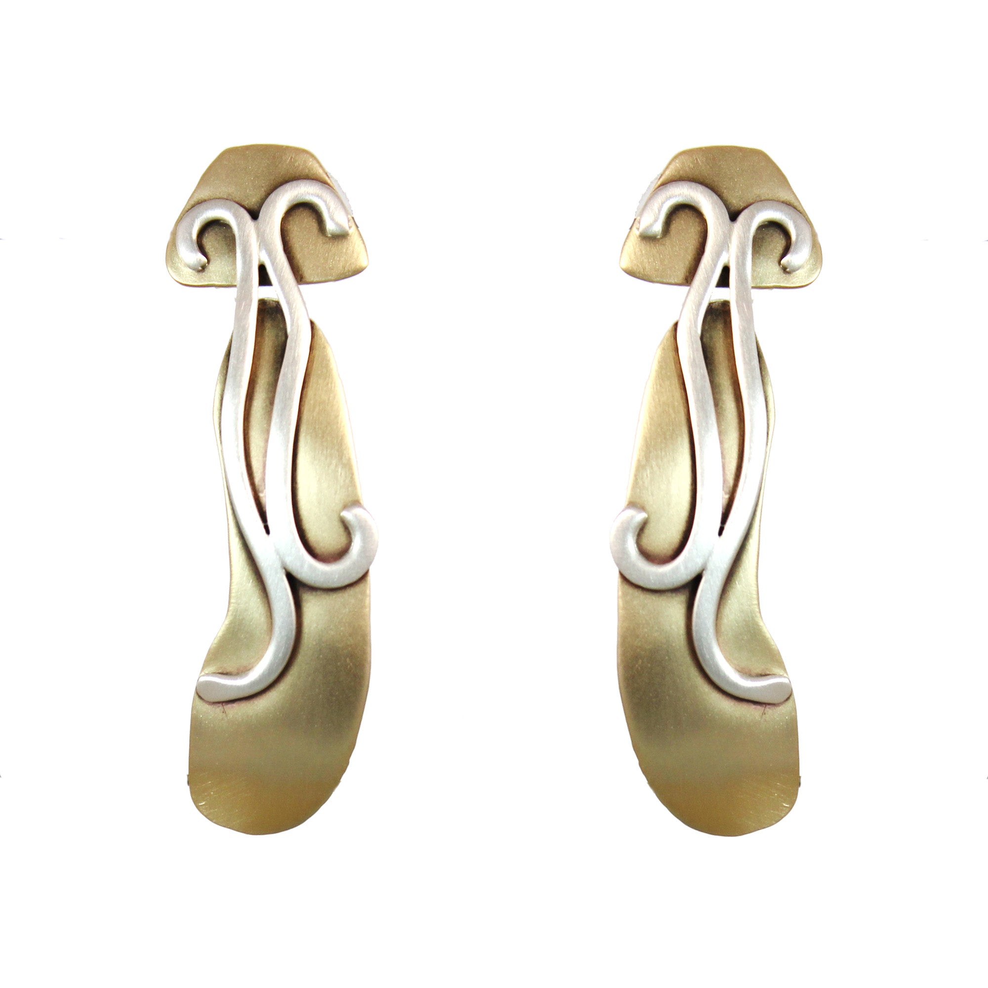 Sweeping Curves in Garden Party Earrings