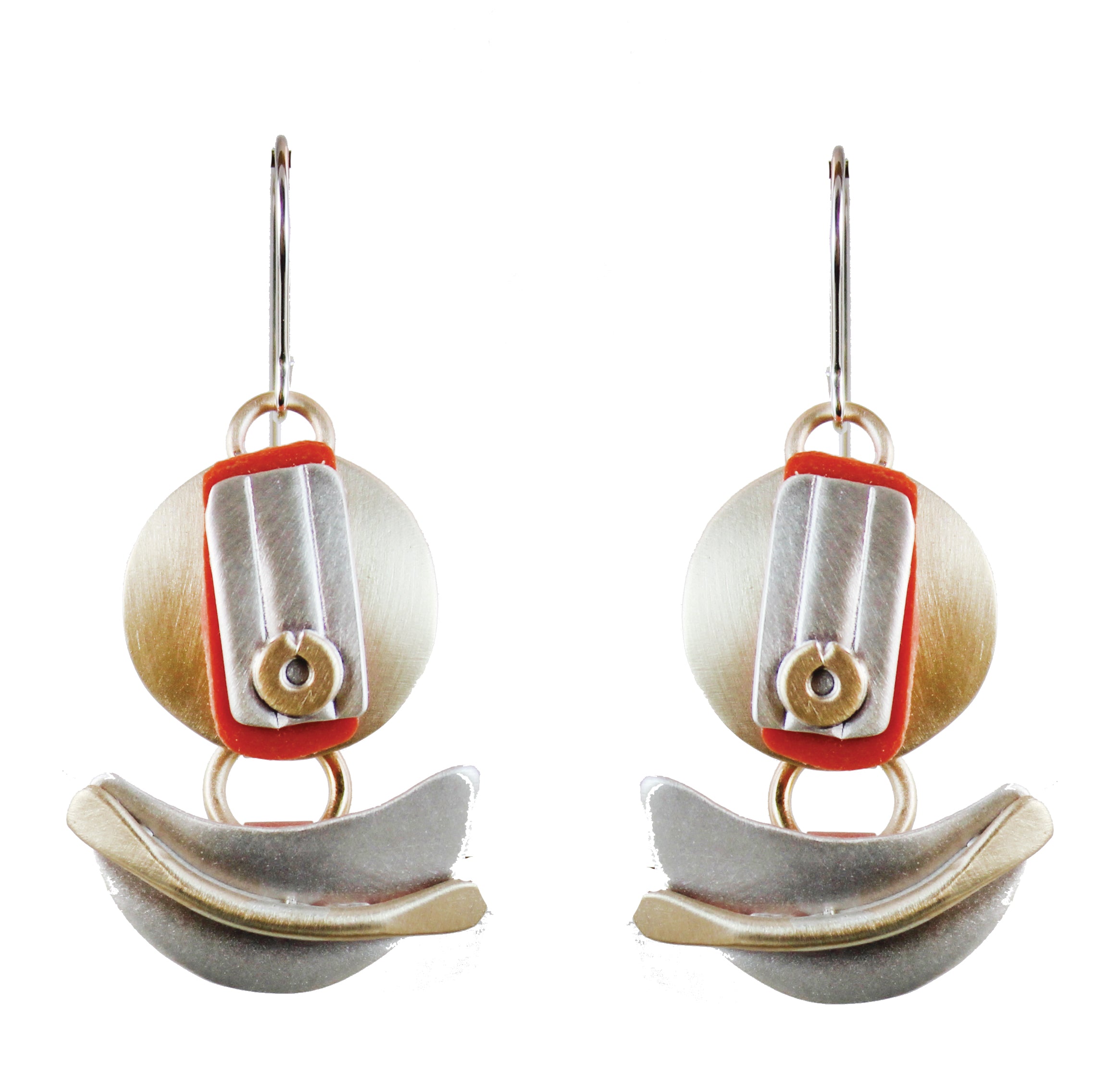 Splash of Delight Earrings Red Orange