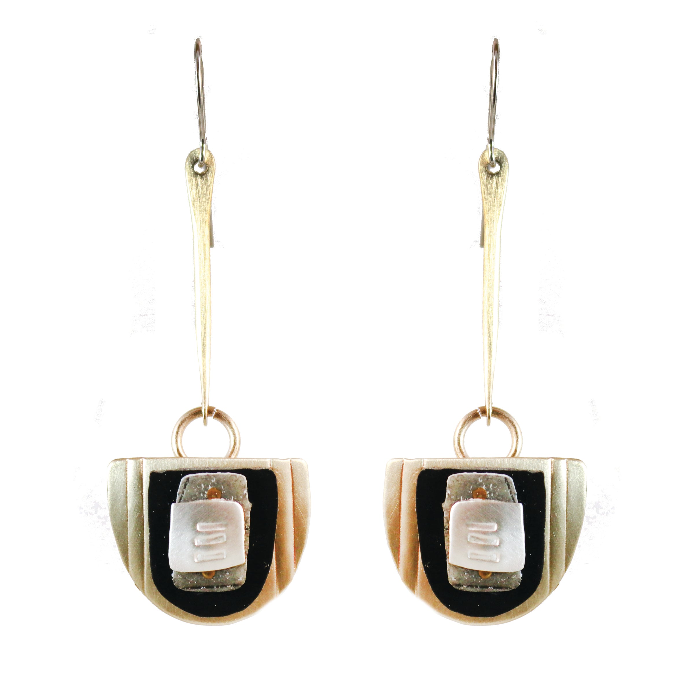 Tapestry Earrings with Polymer Clay