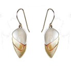 .Deco Sterling Silver & Brass Earrings - Whitney Designs Ltd