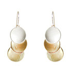 .Deco Sterling Silver & Brass Earrings - Whitney Designs Ltd