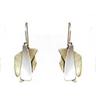 .Deco Sterling Silver & Brass Earrings - Whitney Designs Ltd