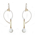 .Jumping Through Hoops Sterling Silver & Brass Earrings - Whitney Designs Ltd