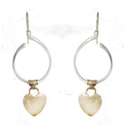 .Jumping Through Hoops Sterling Silver & Brass Earrings - Whitney Designs Ltd
