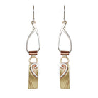 .Jumping Through Hoops Sterling Silver & Brass Earrings - Whitney Designs Ltd