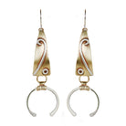.Jumping Through Hoops Sterling Silver & Brass Earrings - Whitney Designs Ltd