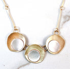 .Deco Sterling and Brass Necklace - Whitney Designs Ltd