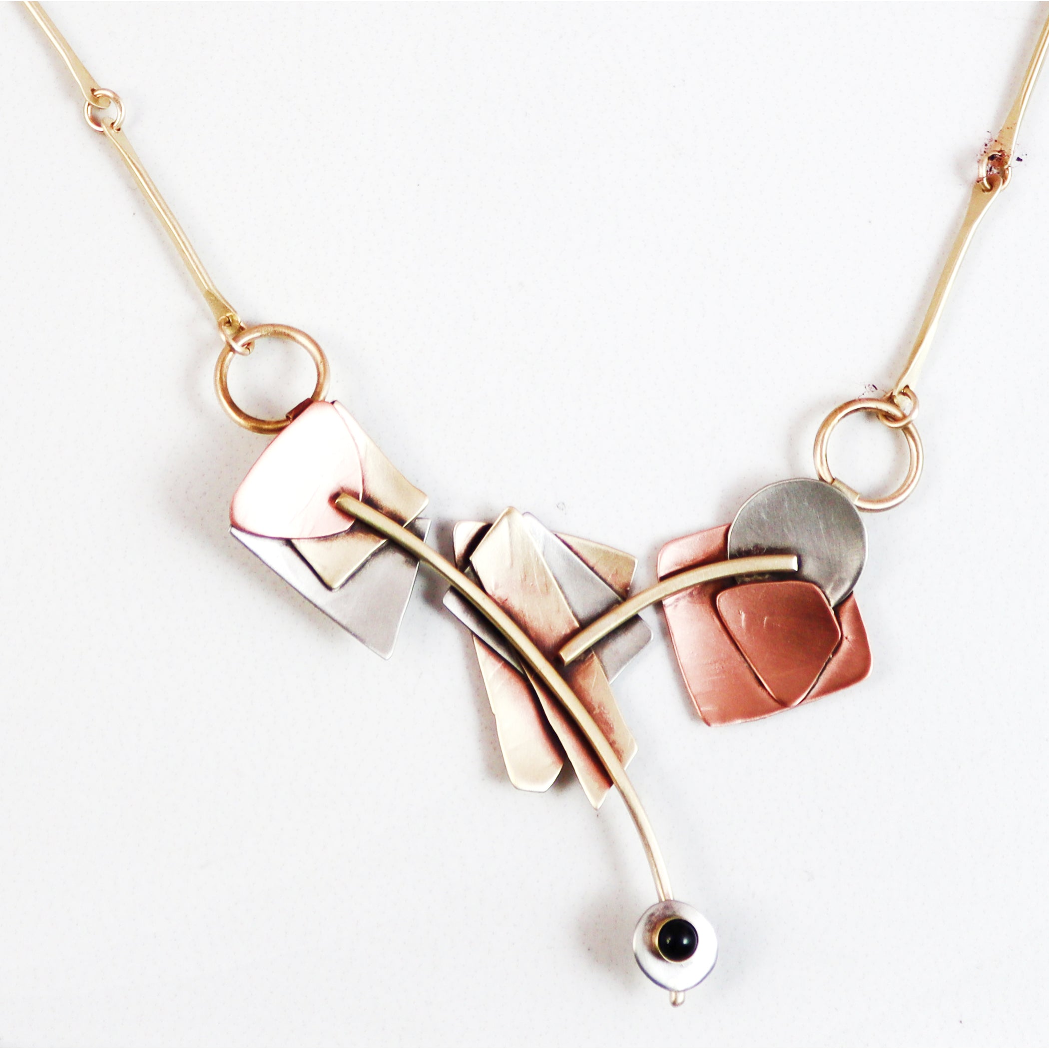 Abstractions Brass Necklace