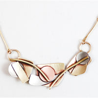 Abstractions Brass Necklace