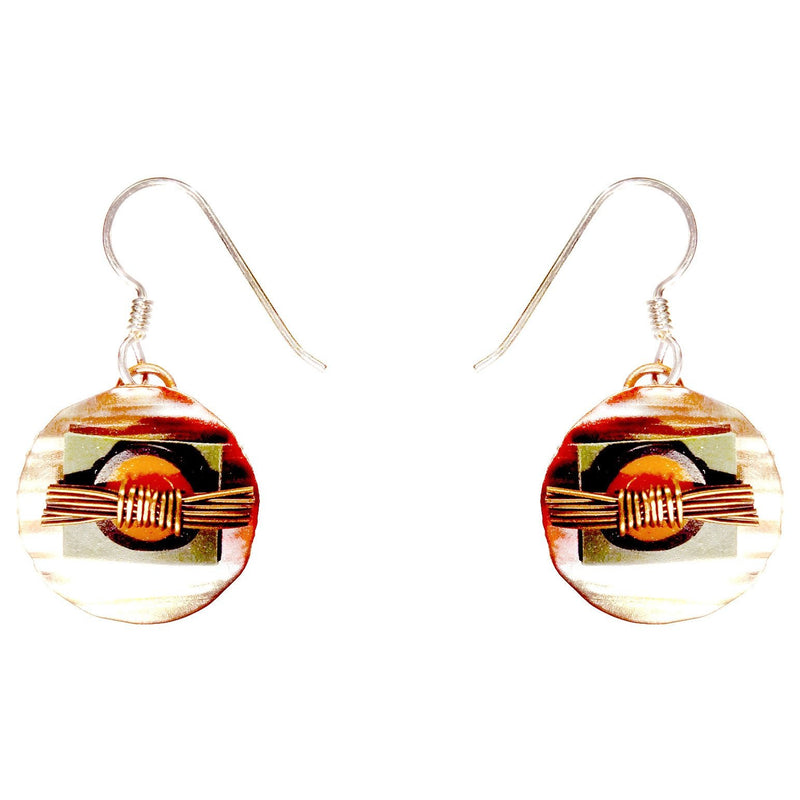 Brass Twigs with Green Polymer Clay - Whitney Designs Ltd