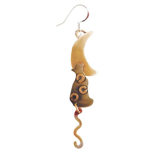 E1933 Cat in the Moon Earrings - Whitney Designs Ltd