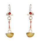 Kinetic Dangle Earrings with Carnelian - Whitney Designs Ltd