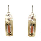 Tapestry Earrings Sterling Silver, Brass, & Polymer - Whitney Designs Ltd