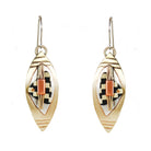 Tapestry Earrings Sterling Silver, Brass, & Polymer - Whitney Designs Ltd