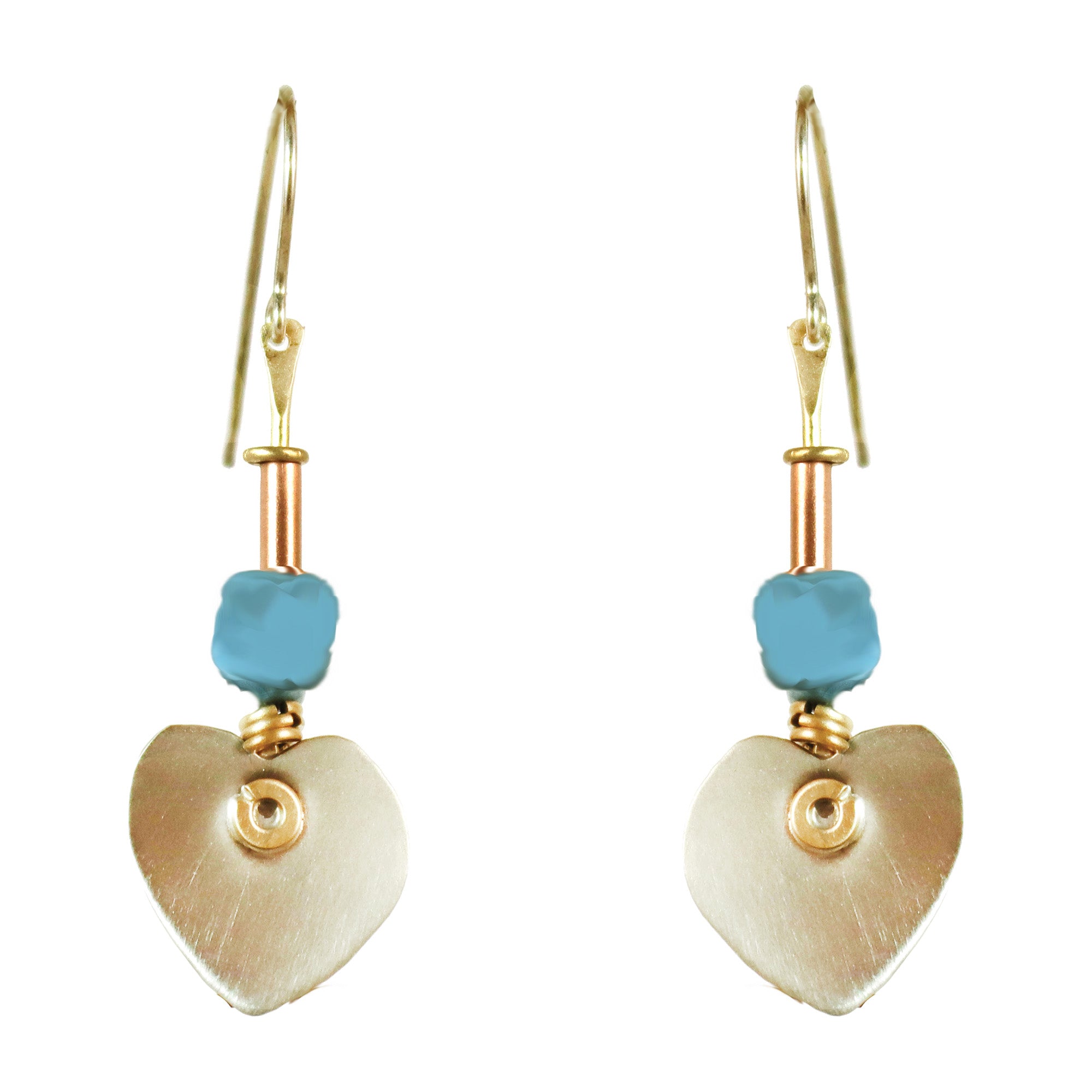 Music in the Heart Earrings with Nickel Silver and Brass