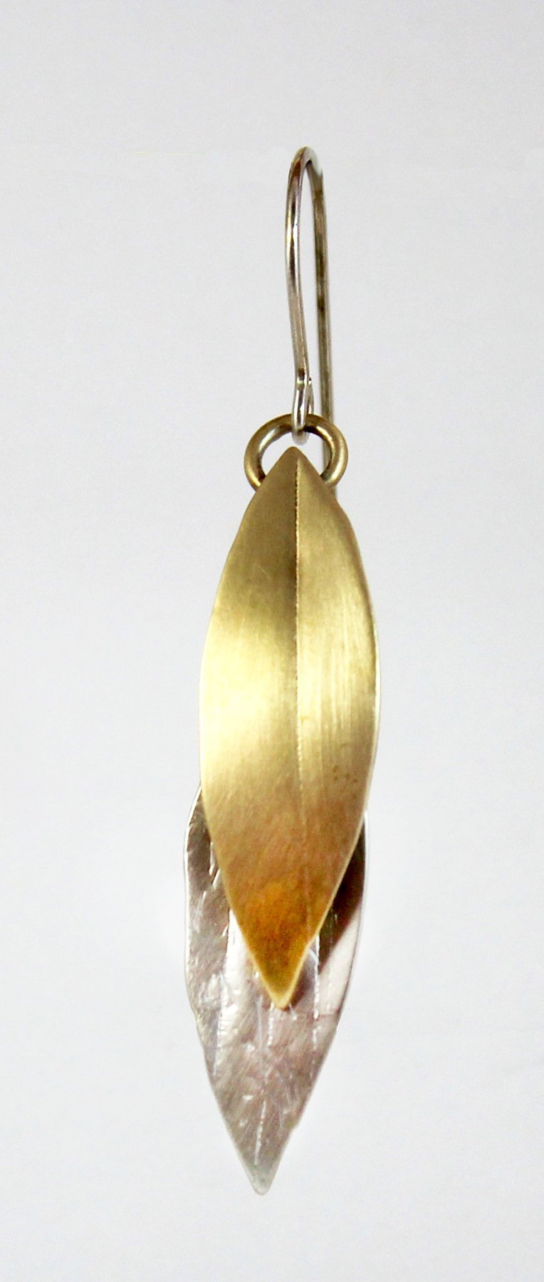 Elegant Links earrings. Sterling and Brass - Whitney Designs Ltd