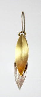 Elegant Links earrings. Sterling and Brass - Whitney Designs Ltd