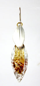 E3520 Elegant Links earrings. Sterling and Brass - Whitney Designs Ltd