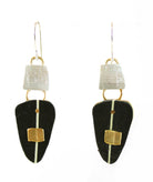 What To Wear! Dinner Out Earrings Silver and Brass - Whitney Designs Ltd