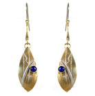 Lapis with Fine Silver Reflections and Brass - Whitney Designs Ltd