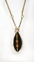 Turn a New Leaf Dinner Out Necklace. Brass and Sterling - Whitney Designs Ltd