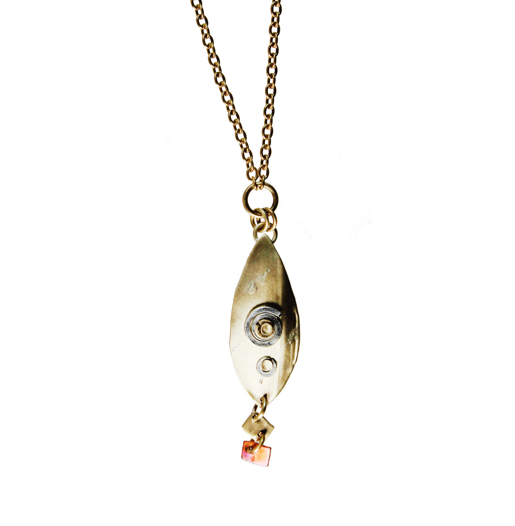 Handmade Confetti Necklace with Sterling and Brass – Whitney Designs Ltd